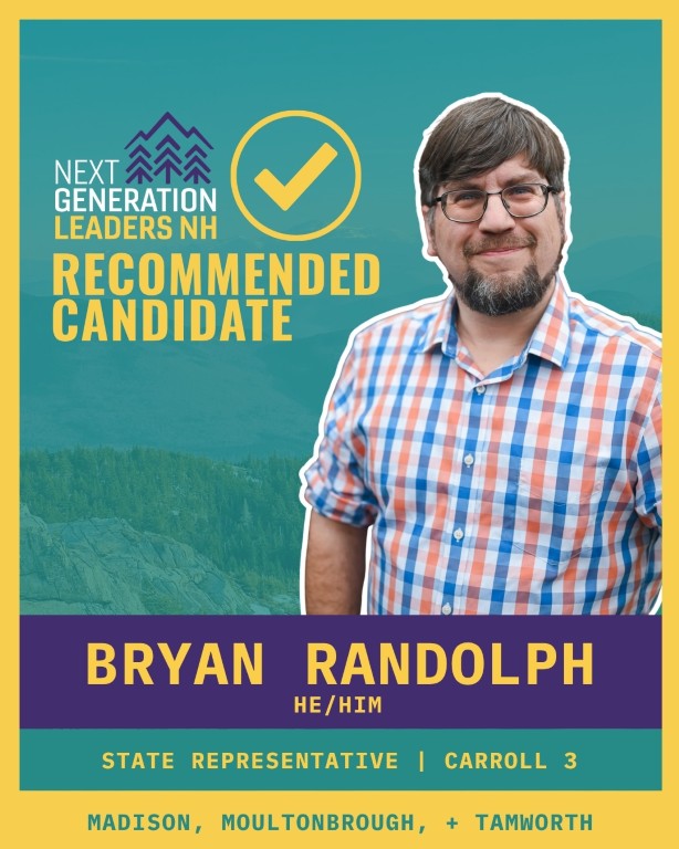 Next Generation Leaders endorsed candidate graphic for Bryan Randolph
